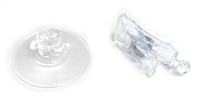 Clear Plastic Clip with Suction Cup 