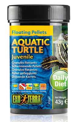 Exo Terra Aquatic Turtle Floating Pellets Juvenile 43g