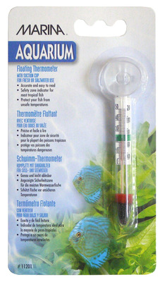 Marina Floating Glass Aquarium Thermometer 