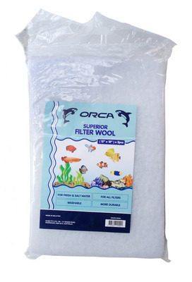 Orca Superior Filter Wool Media Fine Pad Large White