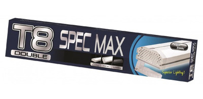 Aqua Zonic Spec Max T8 Double Light Unit Silver 4ft 120cm