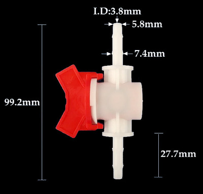 Aquarium In Line Tap Valve 6mm