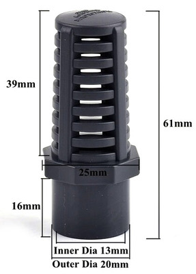 Aquarium Strainer 20mm Outer Diameter Slip Type