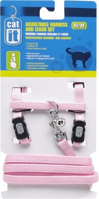 Catit Nylon Cat Adjustable Harness and Lead Small Pink