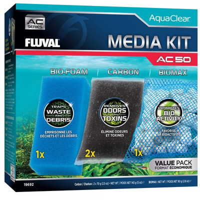 Fluval Aquaclear AC50 Filter Media Maintenance Kit Filter Media 