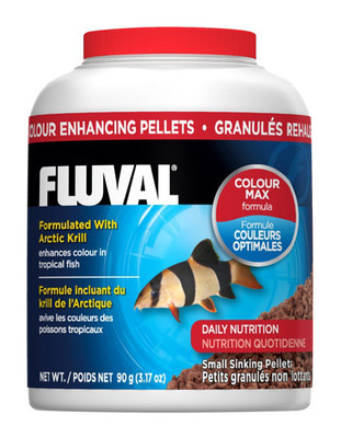 Fluval Colour Enhancing Medium 3mm Sinking Pellets 150g