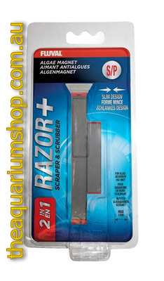 Fluval Razor Plus 2 in 1 Algae Magnet Cleaner Small S/P