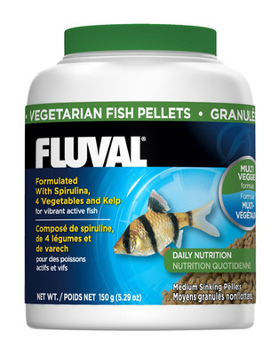 Fluval Vegetarian Medium 1mm Sinking Pellets 150g