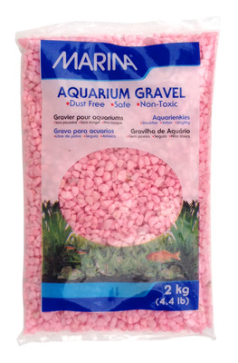 Marina Decorative Aquarium Gravel 2kg Pink