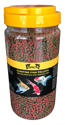 Orca Floating Fish Pellet Food Mini Pellet 500g Jar