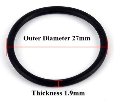 Rubber O-Ring 27mm OD 1.9mm thick