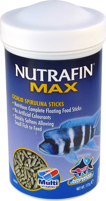 Nutrafin Max Cichlid Spirulina Sticks Fish Food 112g