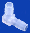 Aquarium Airline Barbed Connector L-Joint 8mm White