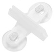 Aquarium Divider Holding Bracket  with Suction Cups - White