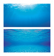 Juwel Aquarium Background Blue Water Poster 2 Double Sided 60 x 30cm Small