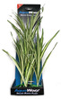 Deluxe Bunch Silk Plant 16inch Flax Long Yellow Green Leaves