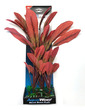 Deluxe Bunch Silk Plant 16inch Red Leaves